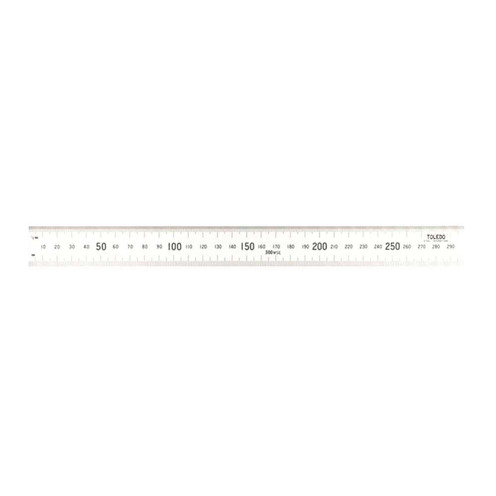 Toledo 300MSE 300mm Double Sided Stainless Steel Rule – image 1
