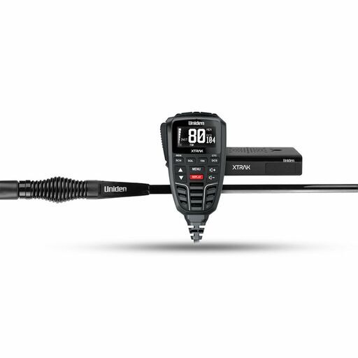 Uniden XTrak 80 Adv Pack XTrak 80 Adv Pack - Smart UHF Radio with Large OLED Display and ATX890S Heavy Duty Antenna