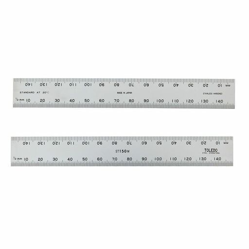 Toledo ST150M 150mm Metric Double Sided Stainless Steel Rule – image 3