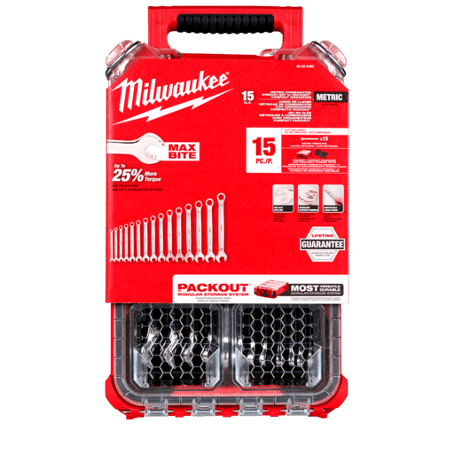 Milwaukee 48229483 15pce PACKOUT Combination Metric Wrench Set – image 4