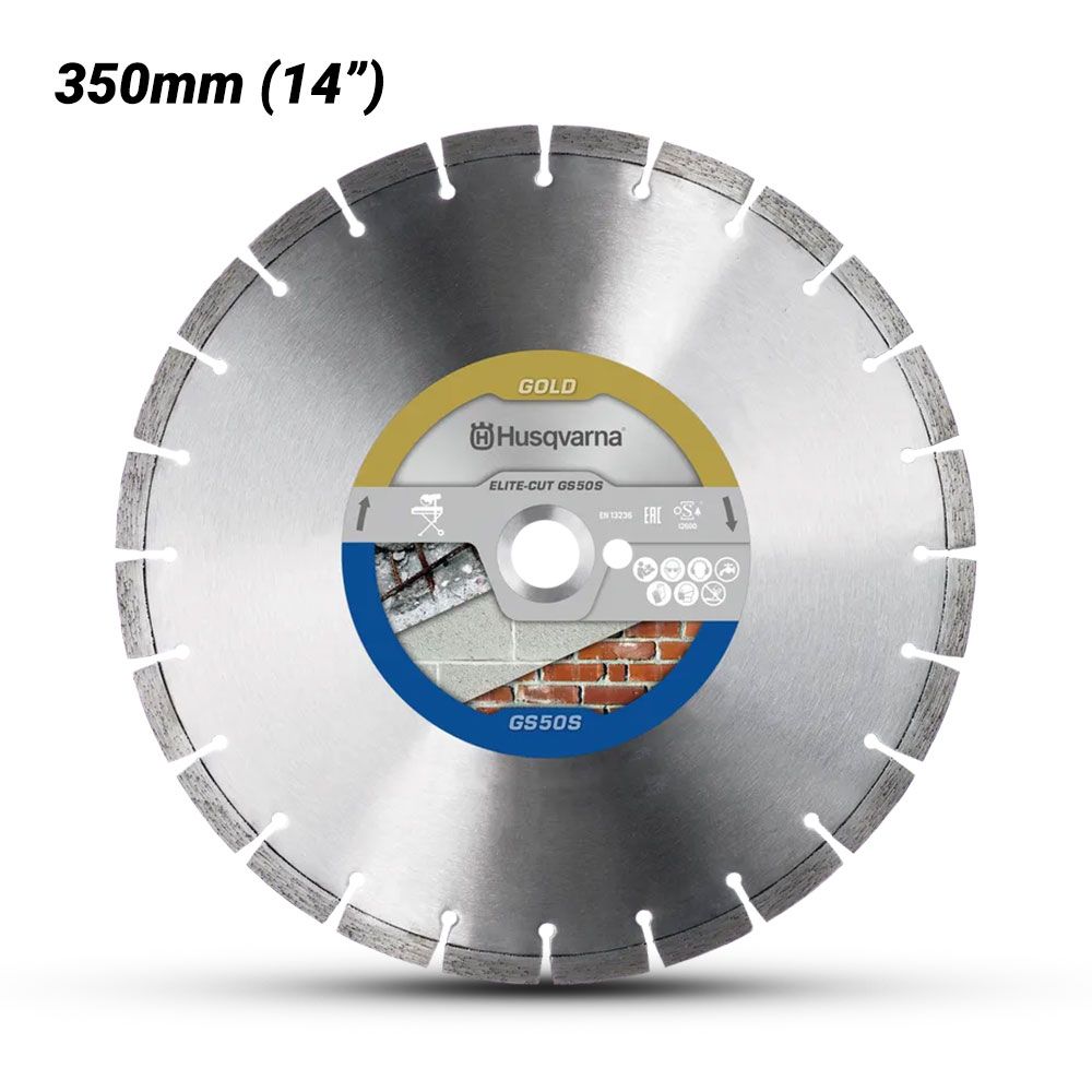 Husqvarna 579804120 350mm (14") ELITE-CUT Silent Core Masonry Diamond Blade – image 1