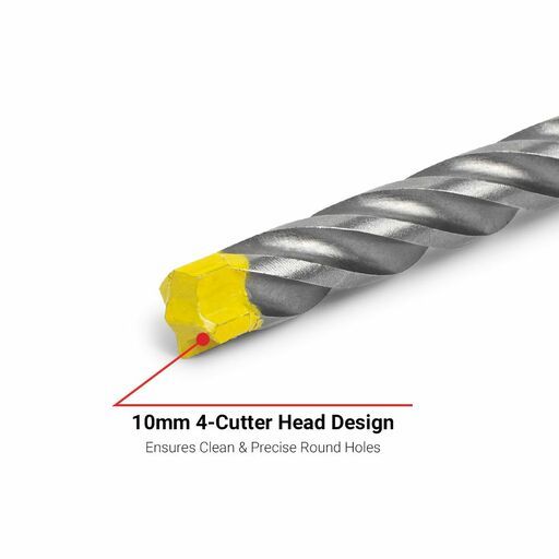 MAGNUS M104604 10mm x 460mm SDS Plus 4 Cutter Drill Bit – image 3