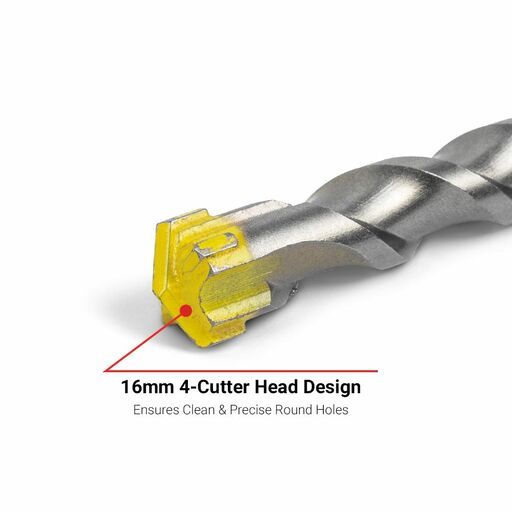 MAGNUS M164604 16mm x 460mm SDS Plus 4 Cutter Drill Bit – image 3