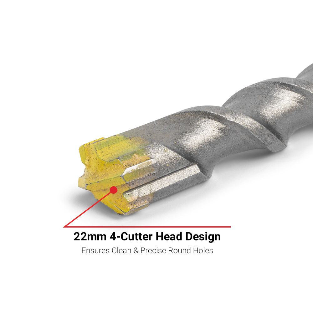 MAGNUS M224604 22mm x 460mm SDS Plus 4 Cutter Drill Bit – image 3