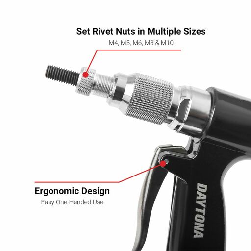 Daytona DRM410 M4-M10 Air Hydraulic Nut Riveter – image 2