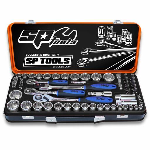 SP Tools SP20280 59pce 1/4", 3/8" & 1/2" Drive Socket Set