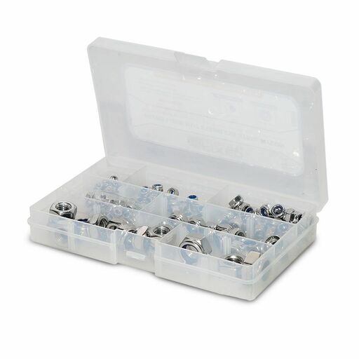 Fixed Fasteners FML175 175pce Mixed Lock Nut Stainless Steel Nylon