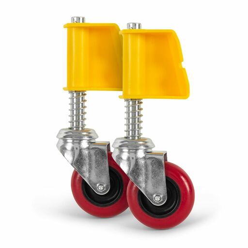 Climbrite WHEEL5RR Replacement Rear Wheel & Mount Assembly Pair Suits CSTEP Ladders 3/4/5/6/7/8 – image 2