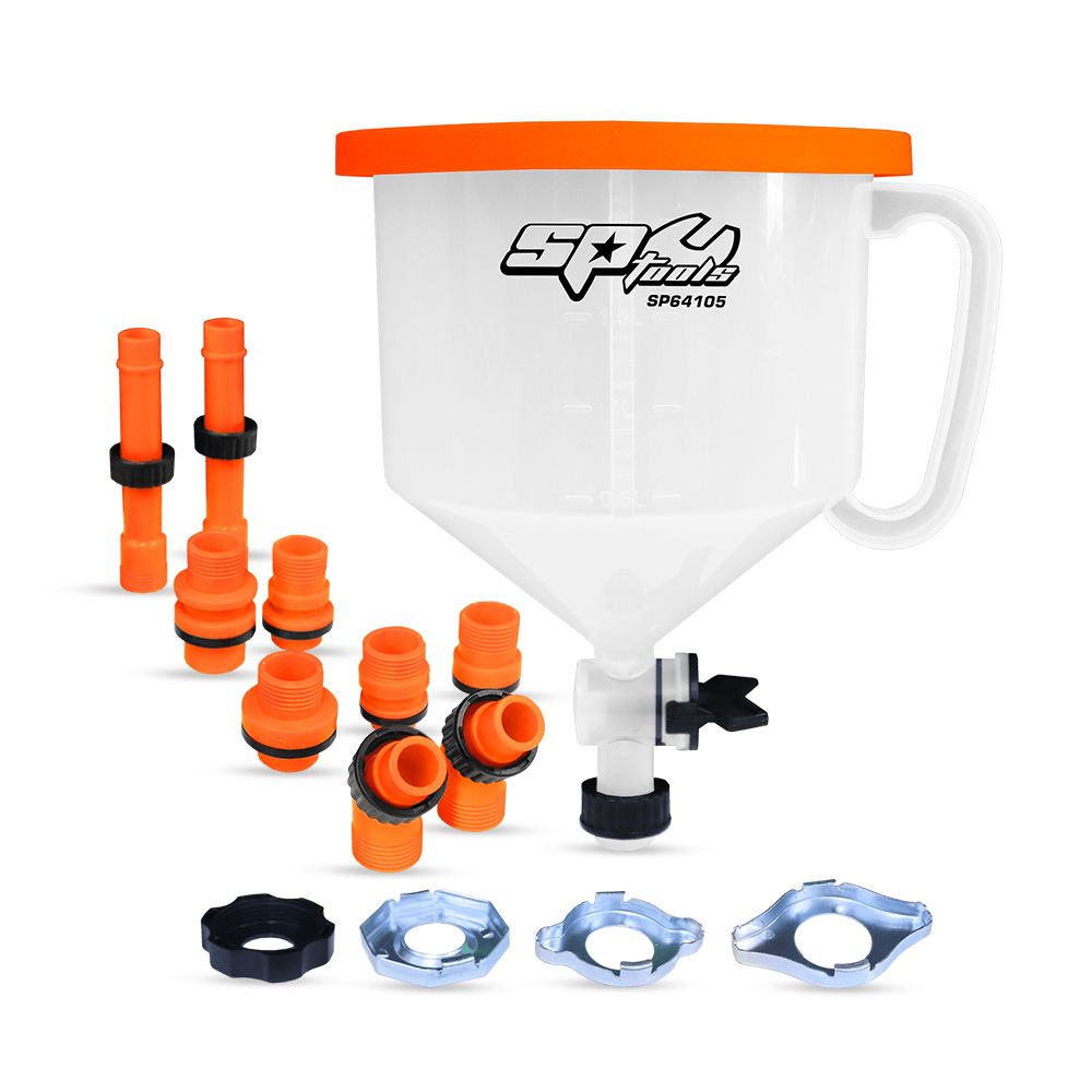 SP Tools SP64105 15pce Heavy Duty Coolant Funnel Set – image 1