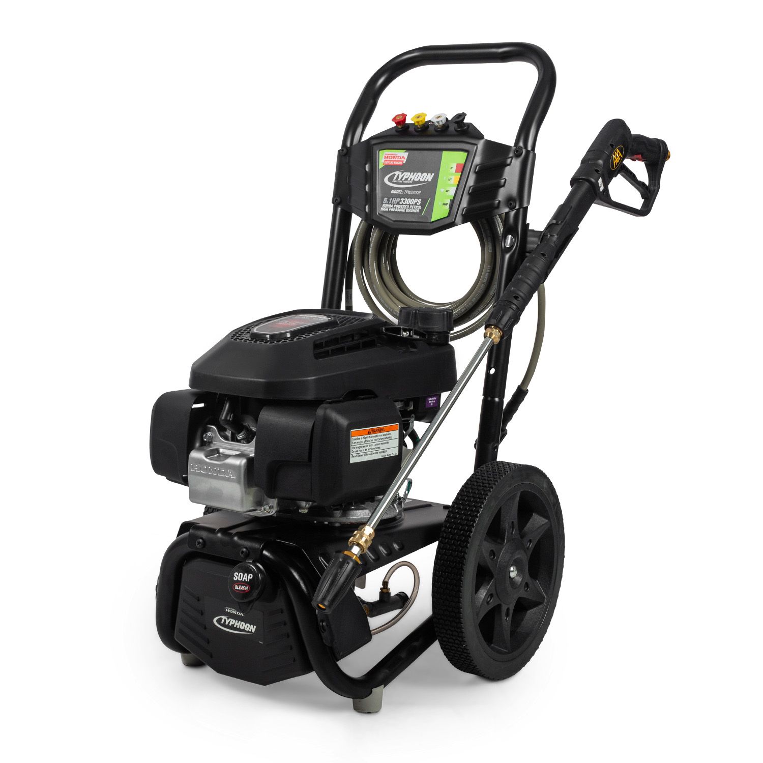 Typhoon TPW3300H 5.1HP 3300PSI Honda Powered GCV190 Petrol High Pressure Washer – image 1
