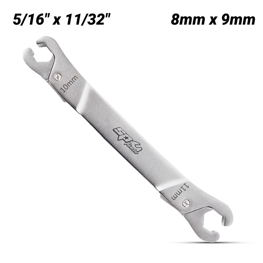 SP Tools SP16042 8mm x 9mm (5/16" x 11/32") Spanner Flare Nut Ratcheting – image 1