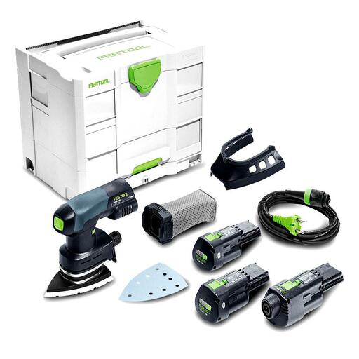 Festool DTSC 400 3.0 I-Set AU (578141) 18V 100mm x 150mm Cordless Orbital Iron Head Sander Bluetooth 3.0 Ah Set in Systainer – image 1