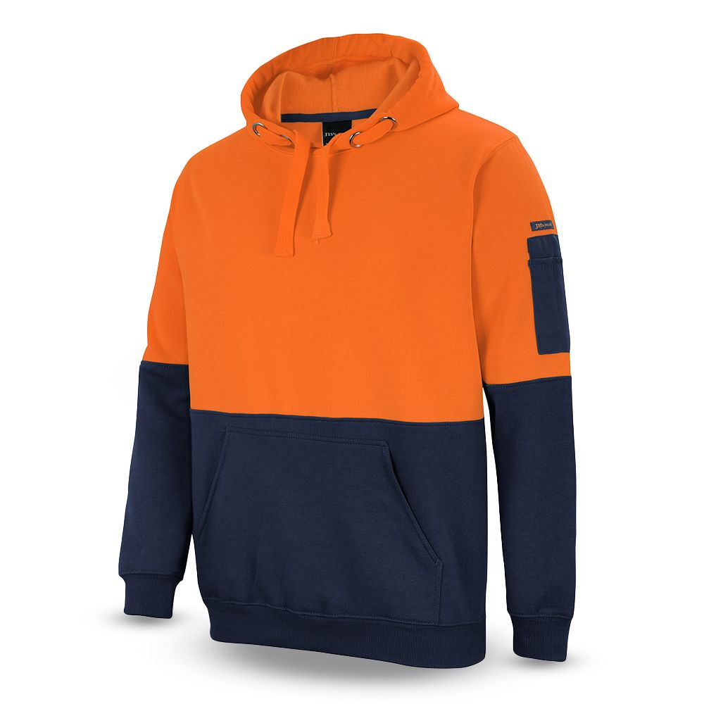 JB's Wear 6HVPHON HV Pull Over Hoodie Orange/Navy – image 2
