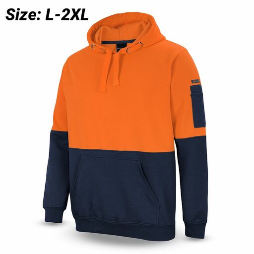 JB's Wear 6HVPHON HV Pull Over Hoodie Orange/Navy