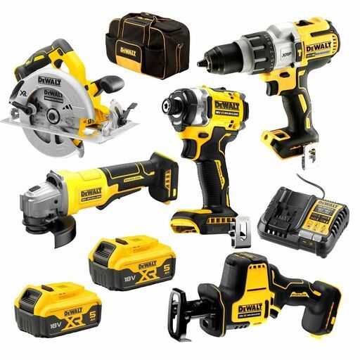 DeWalt DCZ587P2ST-XE 18V XR 5.0Ah Li-ion Cordless Brushless 7pce Combo Kit Value Pack – image 3
