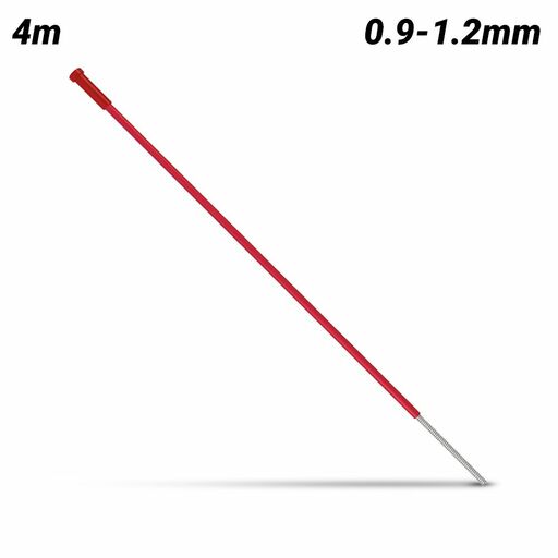 UNIMIG U11181 4m 0.9mm-1.2mm Red Steel Torch Liner to Suit M350