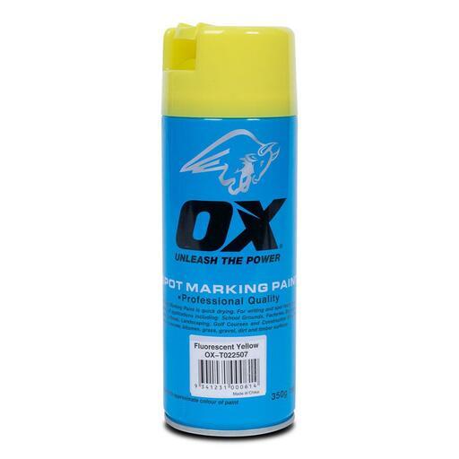 OX Tools OX-T02250712 12-Pack Trade Fluro Yellow Spot Marking Paint  – image 2