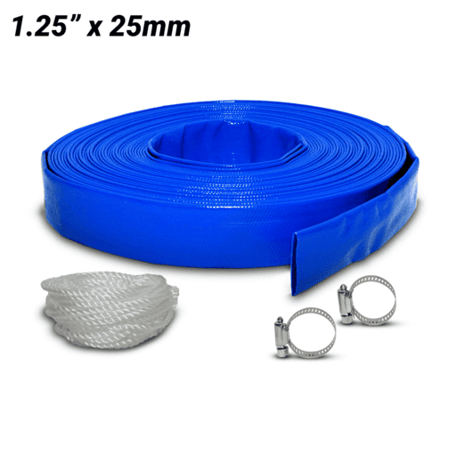 Industek IHK125 1.25" x 25m LayFlat Hose Kit