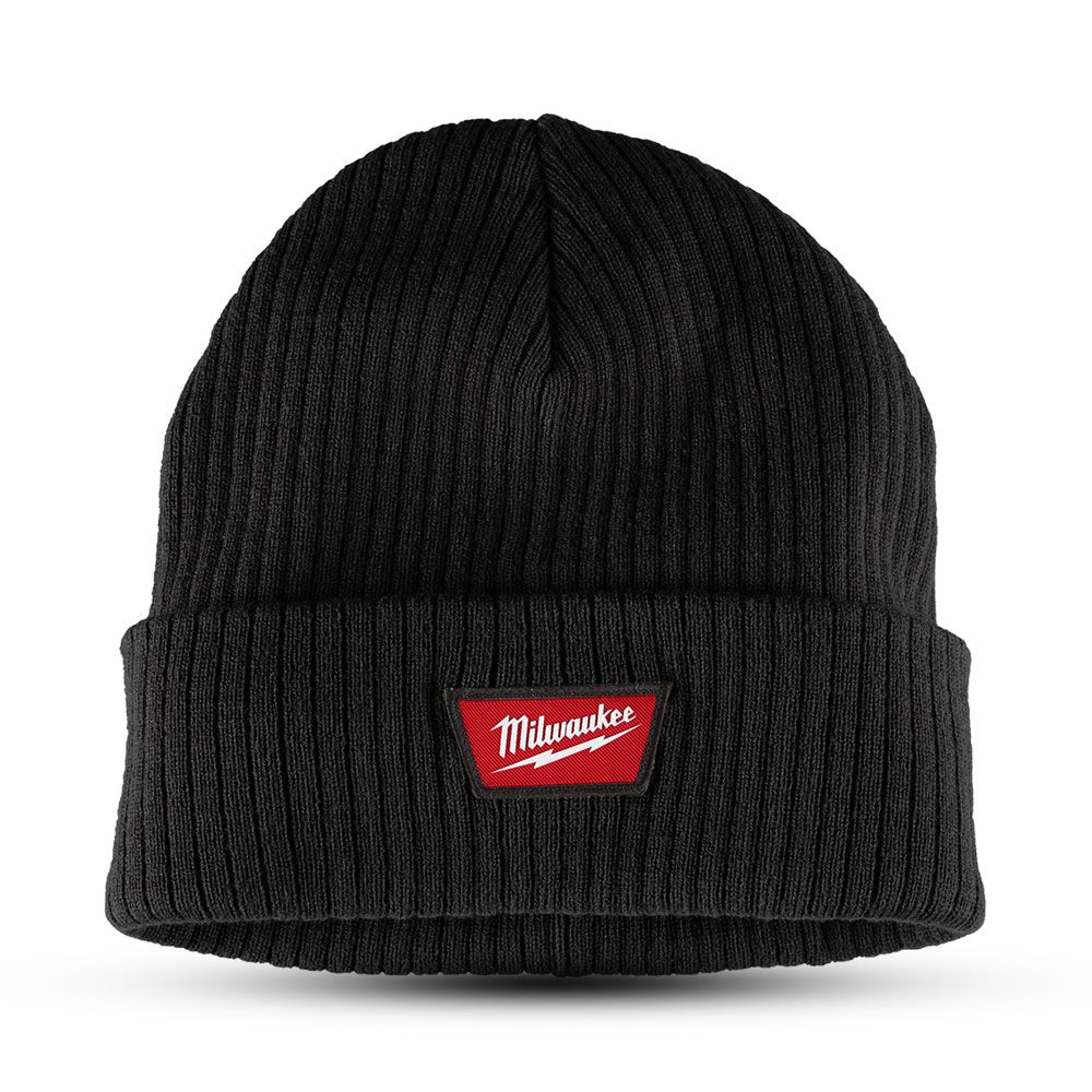 Milwaukee M750B Rib-Knit Cuffed Beanie - Black – image 1