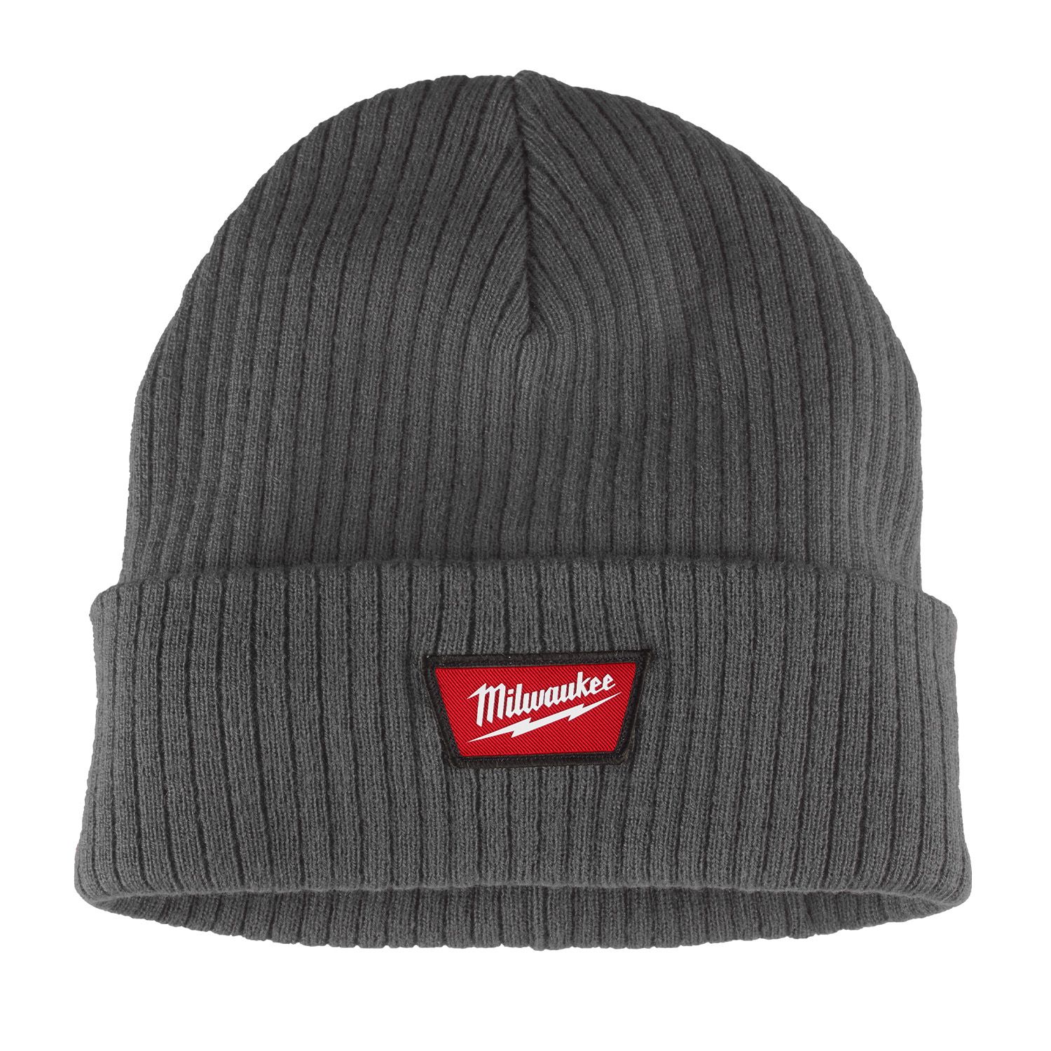 Milwaukee M750G Rib-Knit Cuffed Beanie - Grey – image 2