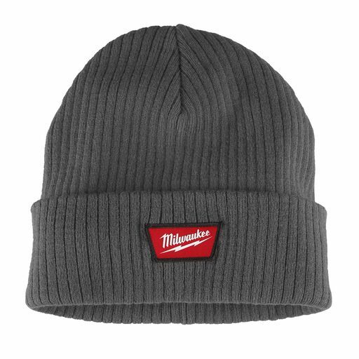 Milwaukee M750G Rib-Knit Cuffed Beanie - Grey – image 2