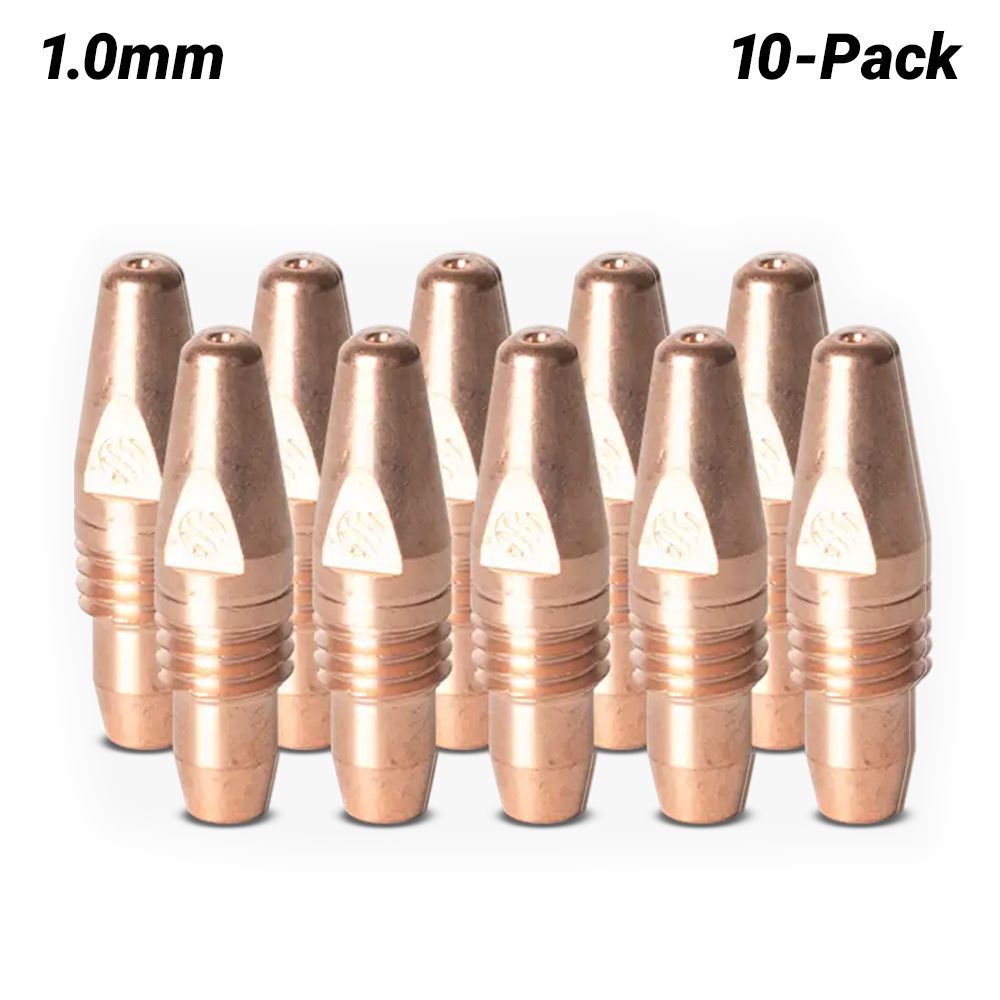 UNIMIG U11050 10-Pack 1.0mm Aluminium Contact Tips to Suit M350 / M580W – image 1