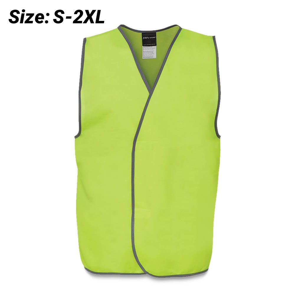 JB's Wear 6HVSVL JB's HI VIS Lime Safety Vest – image 1