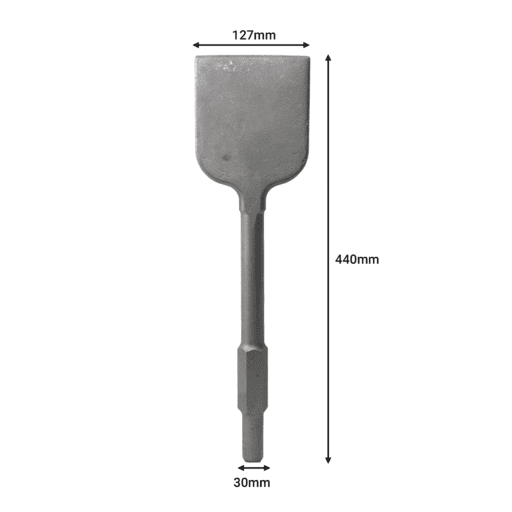 Techsmart T127TC 127mm x 30mm Tile Chisel With Shank – image 2