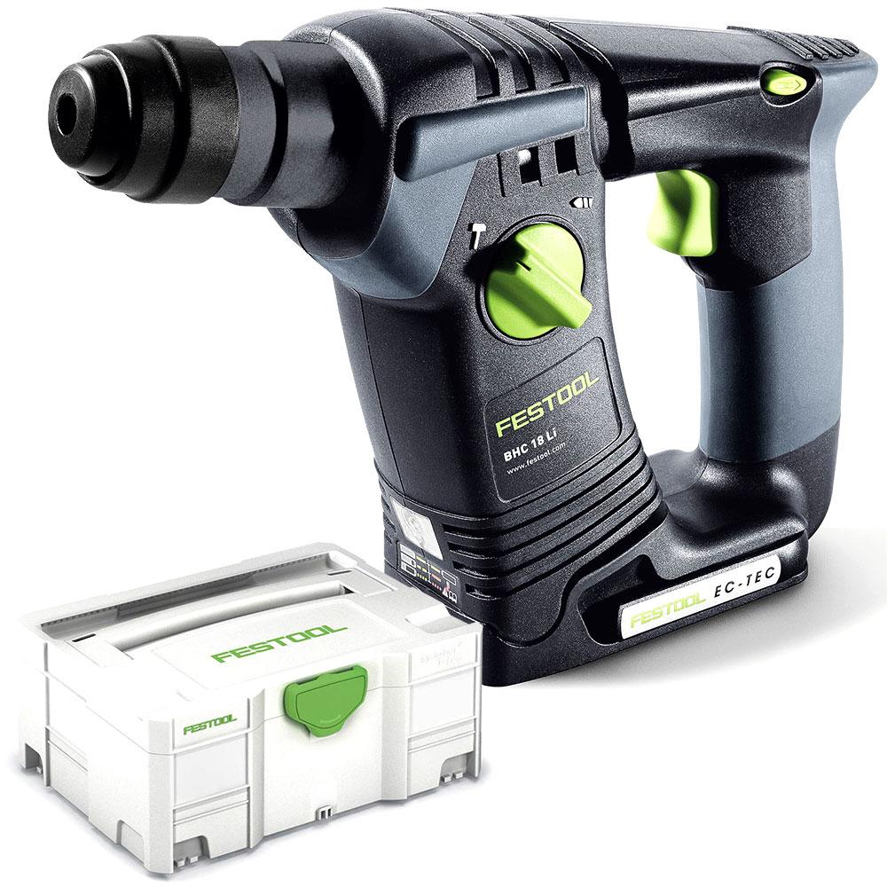 Festool BHC 18 Li Basic 18V Liion Cordless Brushless Rotary Hammer Skin Only