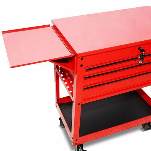 Daytona D4CARD 30" 4 Drawer Utility Cart with Full Lid - Red – image 12