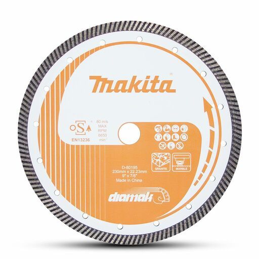 Makita D-80195 230mm x 22.23mm/20mm DIAMAK Turbo Diamond Blade – image 2