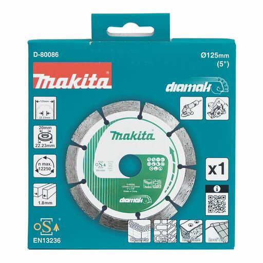 Makita D-80086 125mm x 22.23mm/20mm DIAMAK Segmented Diamond Blade – image 2