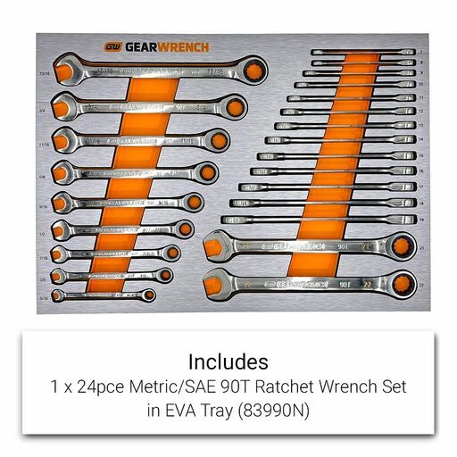 GEARWRENCH 89953SILVERN 288pce Combination Tool Kit with 10 Drawer Silver Roller Cabinet – image 9