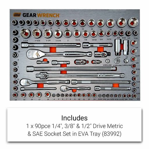 GEARWRENCH 89953WHITE 288pce Combination Tool Kit with 10 Drawer White Roller Cabinet – image 10