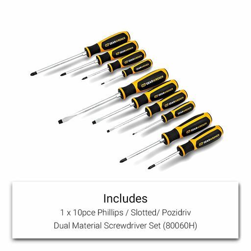 GEARWRENCH 89953WHITE 288pce Combination Tool Kit with 10 Drawer White Roller Cabinet – image 3