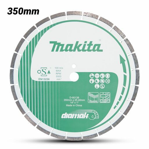 Makita D-80139 350mm x 25.4mm DIAMAK Segmented Diamond Blade