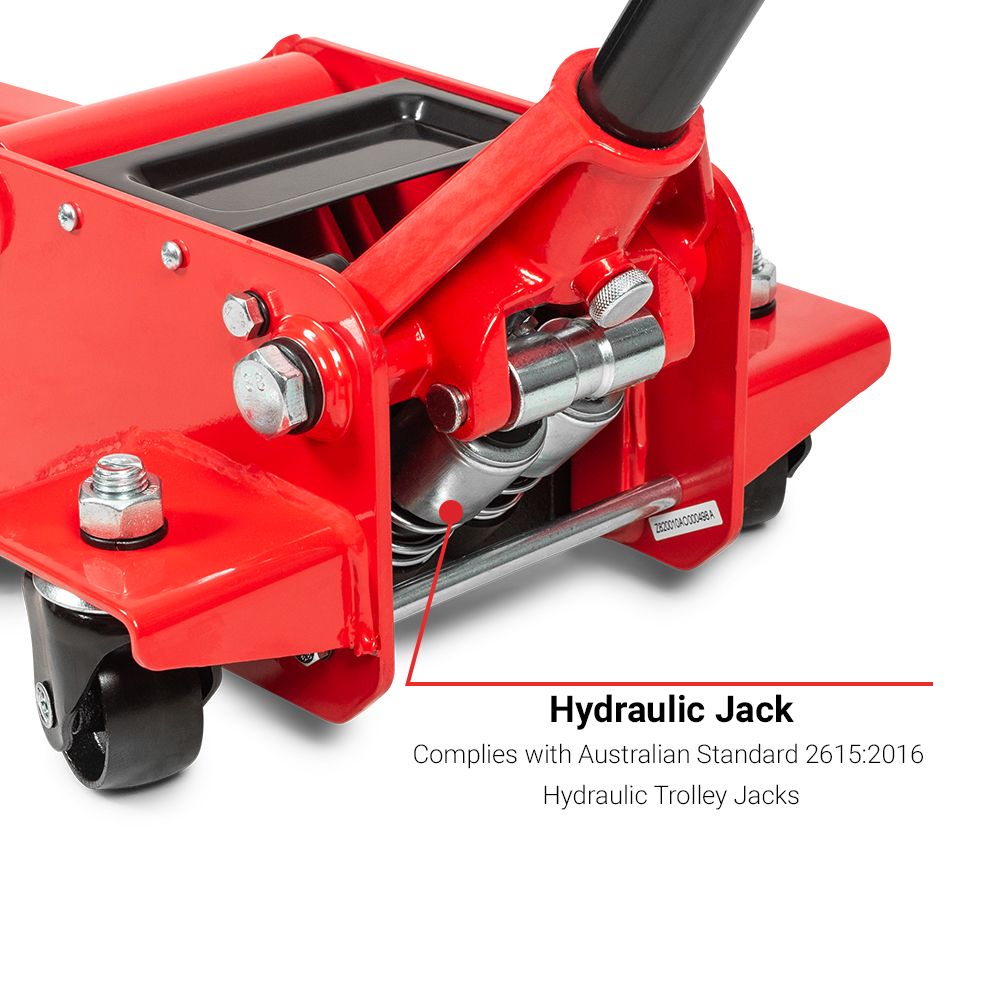 Daytona DLP2000R 2000Kg Low Profile Service Jack Red – image 5