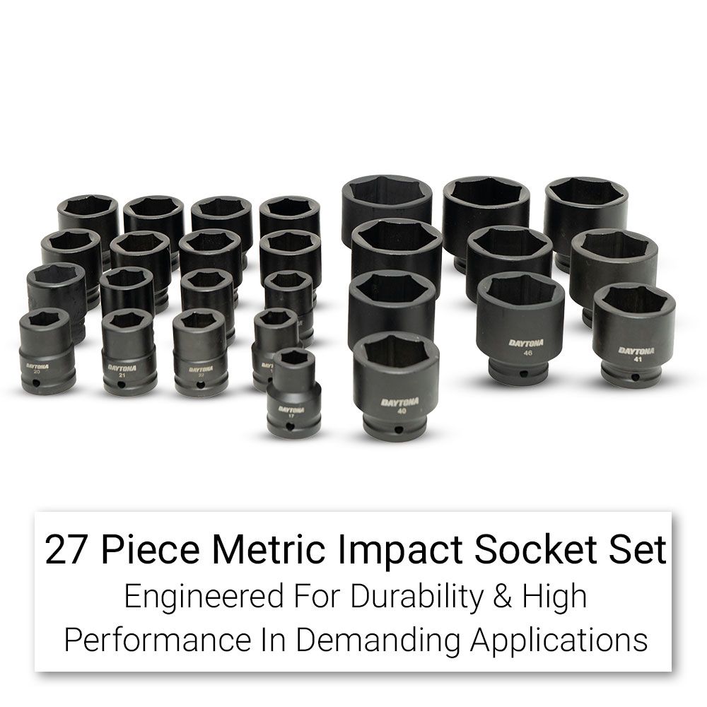 Daytona DIS2734 27pce 3/4" Drive 17-60mm Metric Impact Socket Set – image 3