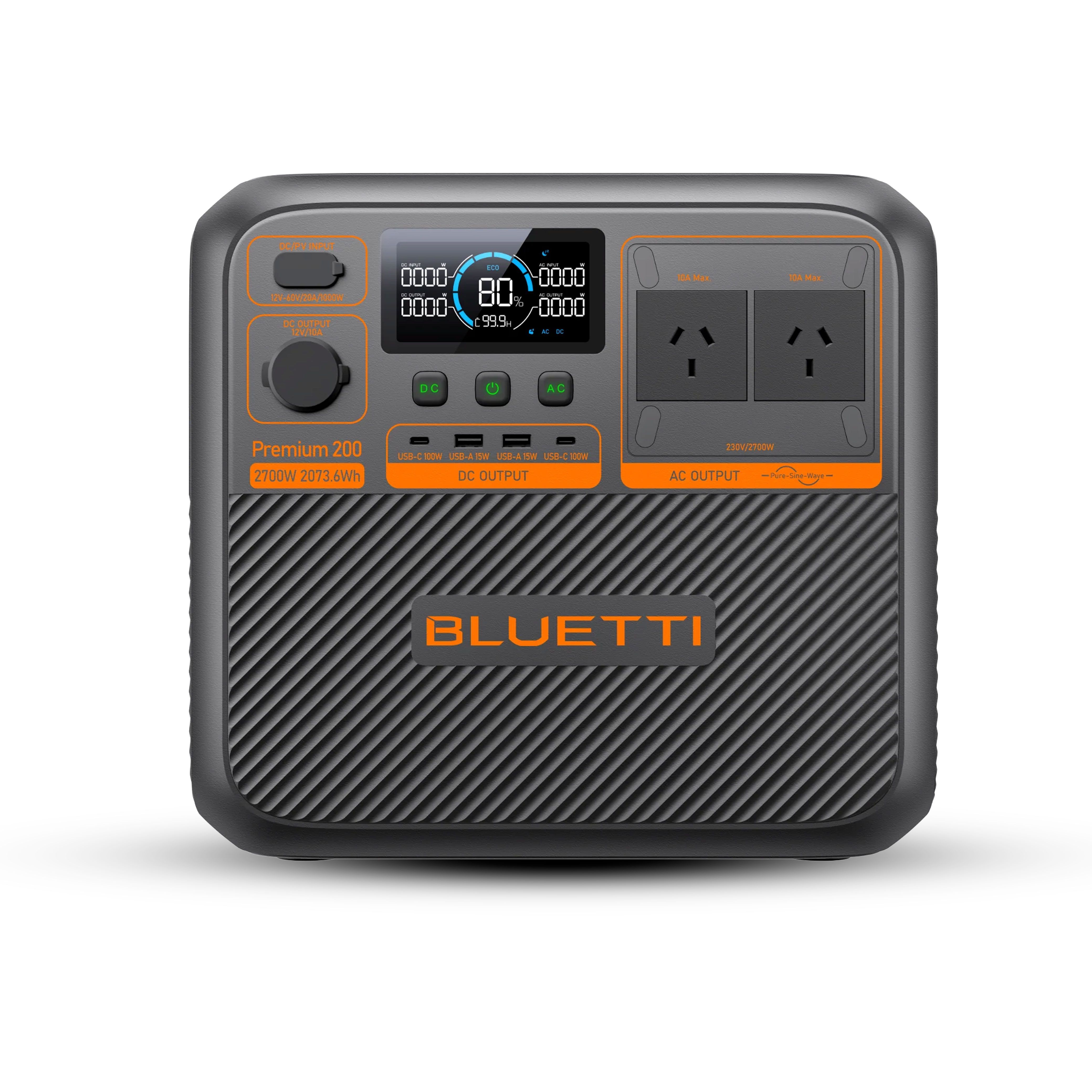 BlueTTI Premium 200 V2 (P-PR200V2-AU-GY-BL-010) Premium 200 V2 Portable Power Station – image 2