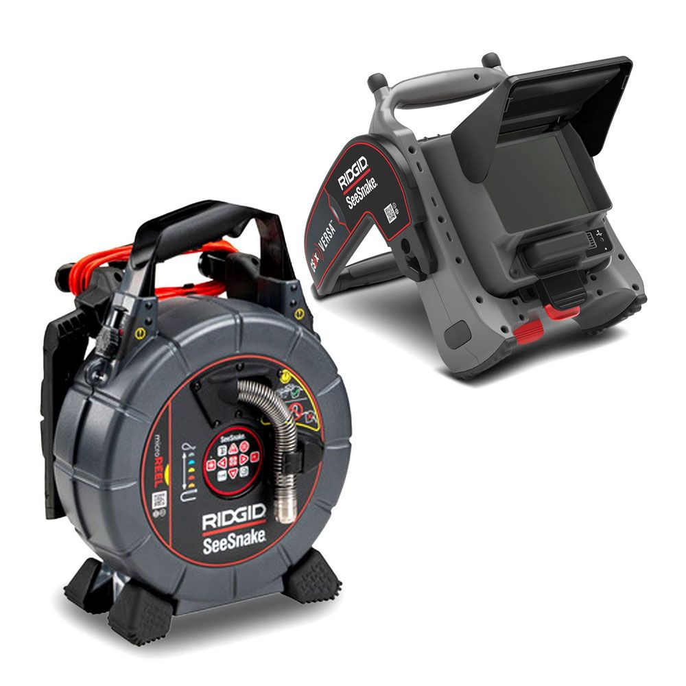 Ridgid 70803 + 6CS6x VERSA (64943) SeeSnake 30m MicroREEL CA-350 Video Inspection System Reel & Digital Recording Monitor with Wi-Fi – image 2