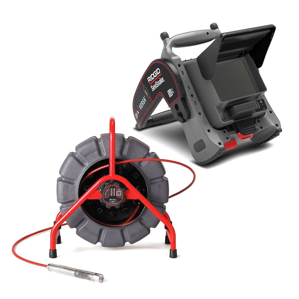 Ridgid 63633 + CS6x VERSA (64943) 61m x 30mm SeeSnake Mini Camera with TruSense & SeeSnake Digital Recording Monitor with Wi-Fi – image 2