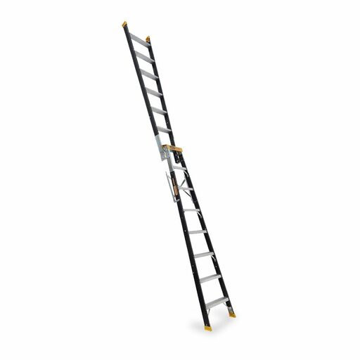 Gorilla FDM008-PRO 8-Step 2.35m-4.35m 150kg Pro-Lite Fibreglass Industrial Dual Purpose Ladder – image 3
