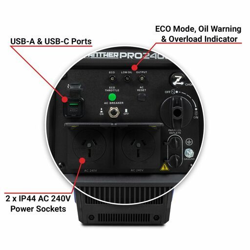 Panther PRO2400 3kVA 2400W Ultra Quiet Compact Inverter Generator – image 4