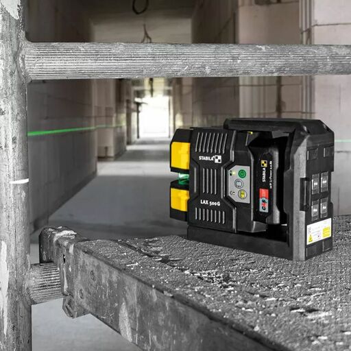 Stabila LAX500G (19986) 7pce 12V Li-ion 2.0Ah G Cross Line Plus Plumb Point Laser Combo Kit – image 2