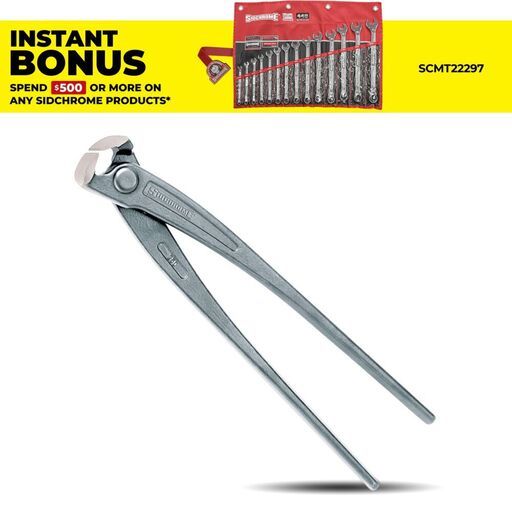 Sidchrome SCMT28552 220mm (8.6") Heavy Duty End Nipper Pliers