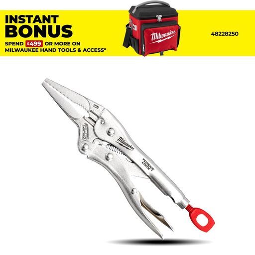 Milwaukee 48223506 152mm (6") Torque Lock Long Nose Locking Pliers