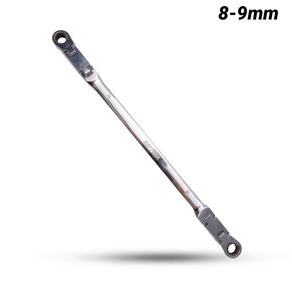 Daytona DDFS89 8x9mm Double Flex Joint Ratcheting Spanner – image 1