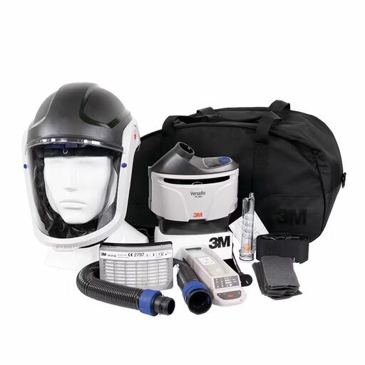 3M 7012869262 (AT010590548) Versaflo Starter Kit With M-307 Helmet, Flame Resistant Face Seal and Charger Kit