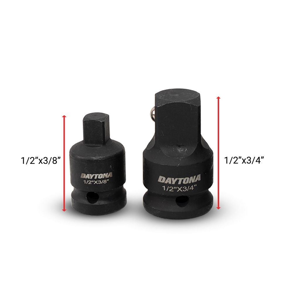 Daytona D6IS12 6pce 1/2" Drive Industrial Impact 75-250mm Extension Bar & Universal Joint Adapter Set – image 4