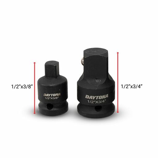 Daytona D6IS12 6pce 1/2" Drive Industrial Impact 75-250mm Extension Bar & Universal Joint Adapter Set – image 4